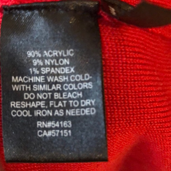 Red Sweater Dress - Picture 7 of 8